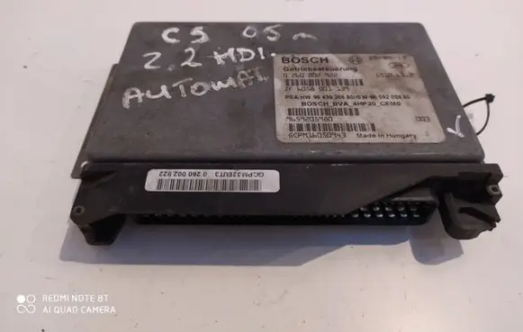 Citroen C5 Gearbox control unit/module 0260002922