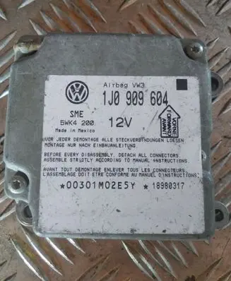 Volkswagen PASSAT B5 Airbag control unit/module 1J0909604 00301M02E5Y 18980317