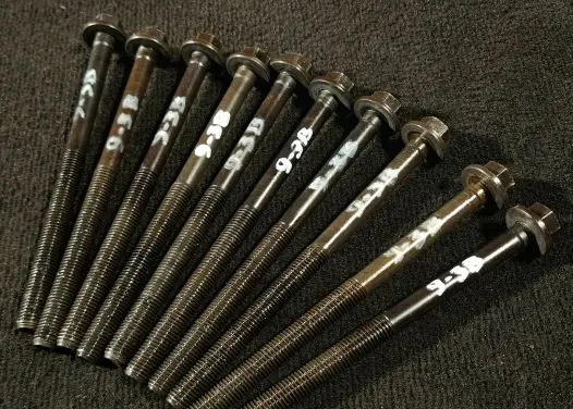 Saab 9-3 Ver1 Cylinder head bolts 