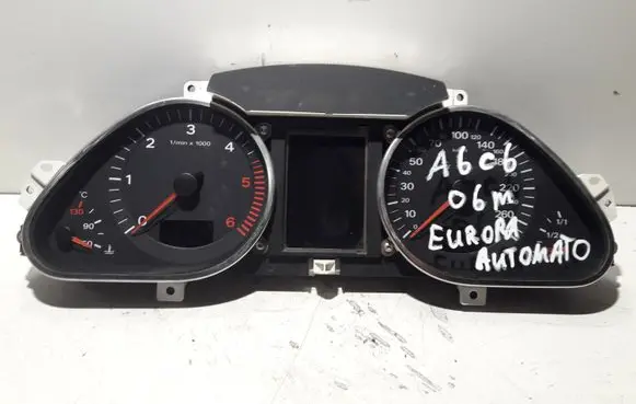 Audi A6 S6 C6 4F Speedometer (instrument cluster) 4F0920931F 4F0910930A