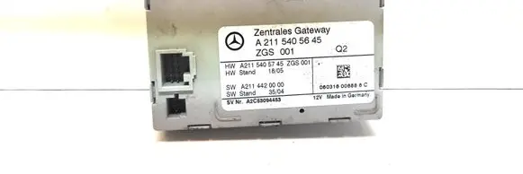 Mercedes-Benz E W211 Gateway control module A2115405645