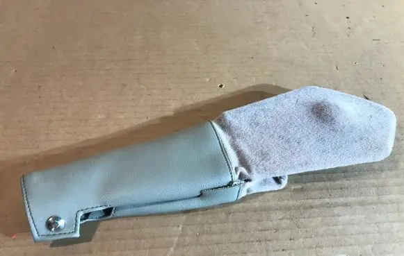 Jaguar XJ X308 Handbrake lever cover (leather/fabric) 