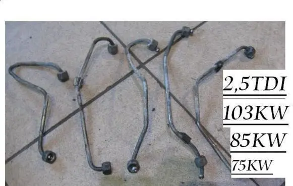 Audi A6 S6 C4 4A Fuel injector supply line/pipe 25TDI85KW103KW