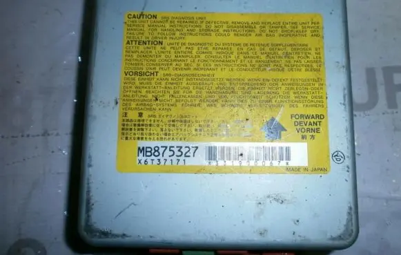 Mitsubishi Galant Airbag control unit/module MB875327 X6T37171