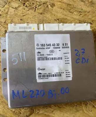 Mercedes-Benz ML W163 ABS control unit/module 1635454332 10094615424 A1635454332