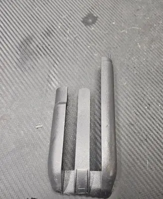 Opel Meriva A Rear seat rail trim cover 93329038