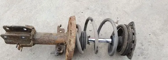 Renault Megane III Front shock absorber with coil spring