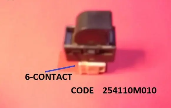 Nissan Almera Electric window control switch 254110M010