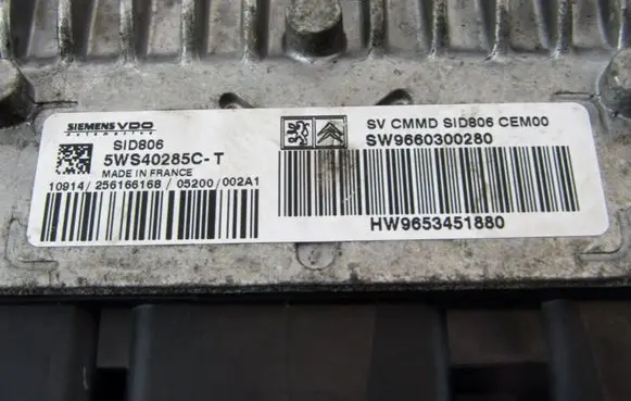 Citroen C2 Engine control unit/module SW9660300280