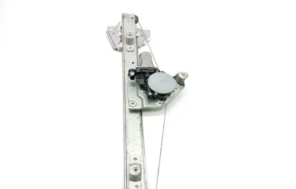 Rear door window regulator with motor