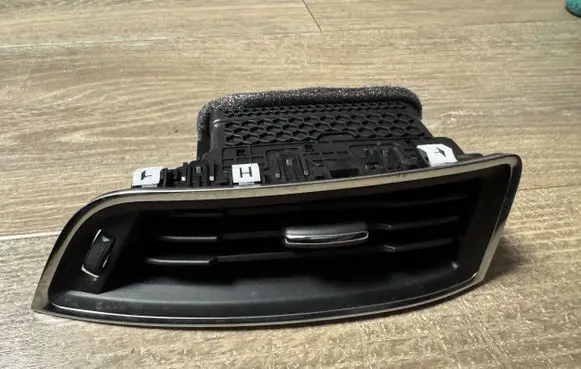 Dashboard air vent grill cover trim