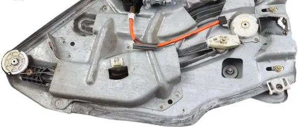 Peugeot 206 Rear door window regulator with motor 9636597280D