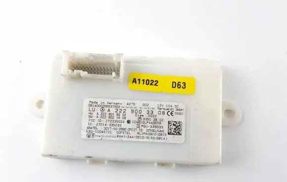 Mercedes-Benz S W222 Keyless (KESSY) go control unit/module A2229003308 A2229018202 A2229021608