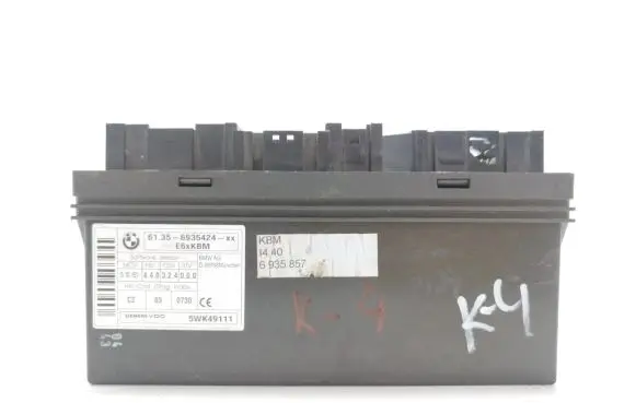 BMW 5 E60 E61 Comfort/convenience module 6935424 61356935424 5WK49111