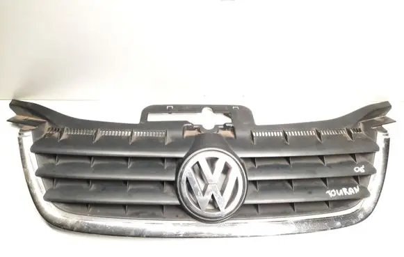 Volkswagen Touran I Front bumper upper radiator grill 1T0853651