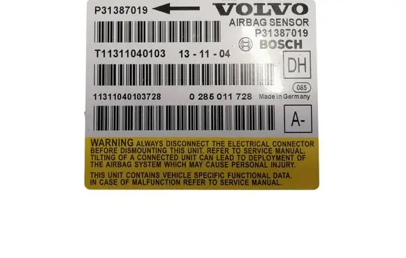 Volvo XC70 Airbag control unit/module P31387019 0285011728 T11311040103