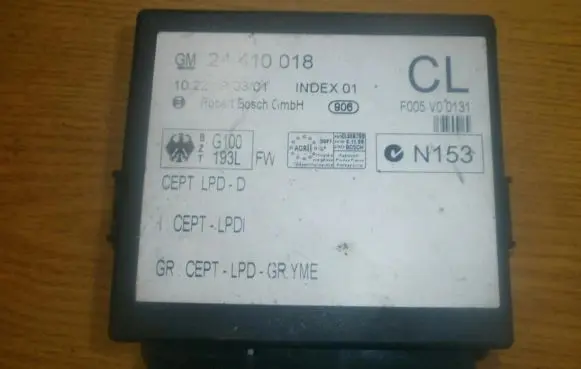 Opel Zafira A Comfort/convenience module 24410018cl