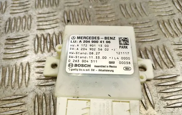 Mercedes-Benz C W204 Parking PDC control unit/module A2049004106 A2049025602 A1729011400