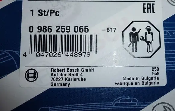 Opel Astra G Exhaust gas temperature sensor 0986259065