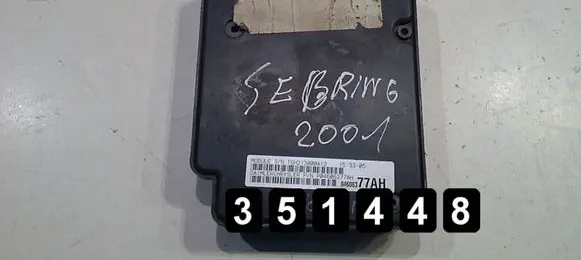 Chrysler Sebring (ST-22 - JR) Engine control unit/module 04606377ah