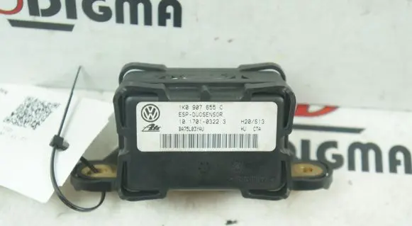 Volkswagen Touran I ESP acceleration yaw rate sensor 1K0907655C
