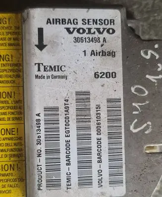Volvo S40, V40 Airbag control unit/module 30613498A 6200