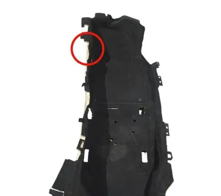 Porsche 911 991 Front floor carpet liner 99155101114