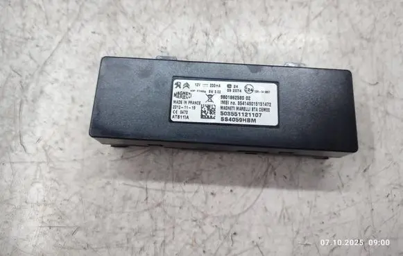 Peugeot 508 RXH GPS navigation control unit/module 9801862580