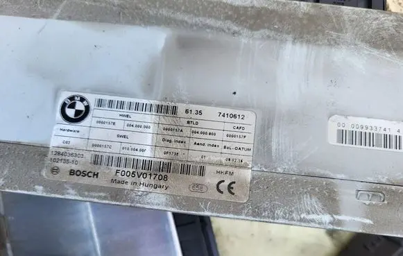BMW 3 GT F34 Tailgate/trunk control unit/module brak