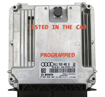 Audi Q7 4L Engine control unit/module 4L2910401B 4L0907401C 0281018301