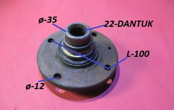Seat Toledo I (1L) Front wheel bearing hub Q35L10022D