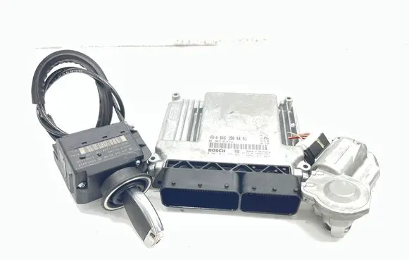 Mercedes-Benz C W203 Engine ECU kit and lock set A6461505091 2095453308