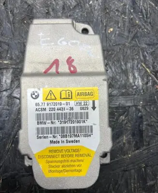 BMW 5 E60 E61 Airbag control unit/module 9172019 220443136 31917201901K