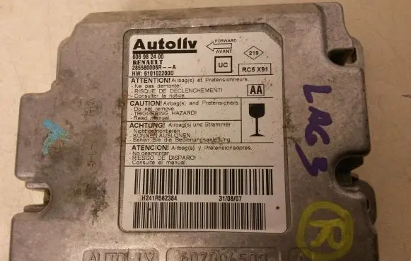 Renault Laguna III Airbag control unit/module 285580006R 606982400 610102200D