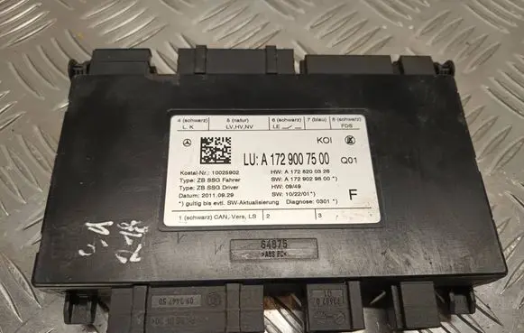 Mercedes-Benz CLS C218 X218 Seat control module A1729007500 A1728200326 A1729029800
