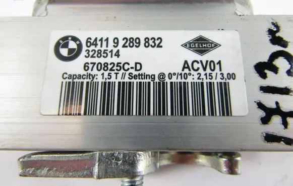 BMW 1 F20 F21 Air conditioning (A/C) expansion valve 64119289832