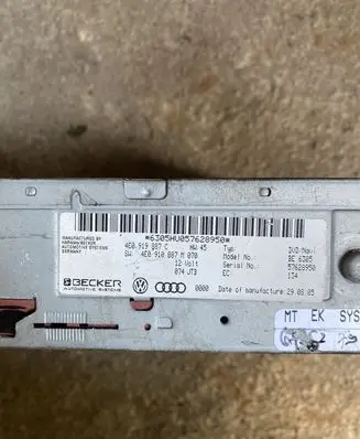 Audi A6 S6 C6 4F Navigation unit CD/DVD player 4E0919887C