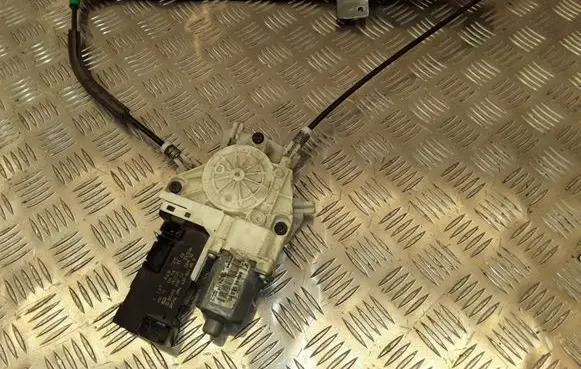 Front door window regulator with motor
