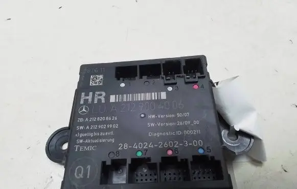 Mercedes-Benz C W204 Door control unit/module A2129004006 A2128208626 A2129029902