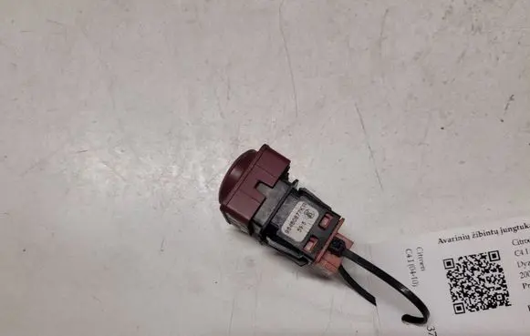Citroen C4 I Hazard light switch 96480877KR