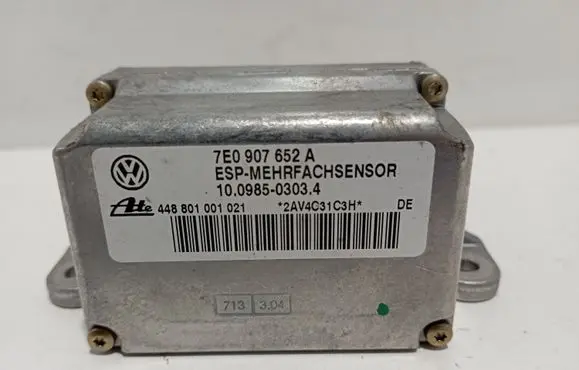 Volkswagen Touareg I ESP acceleration yaw rate sensor 7E0907652A