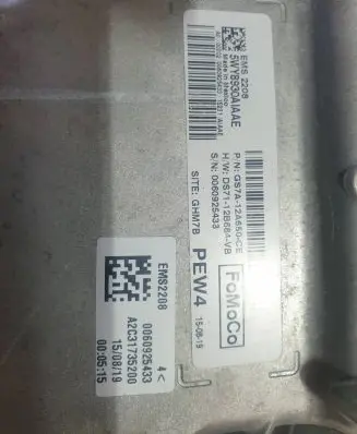 Ford Fusion II Engine control unit/module DS7112B684VB GS7A12A650CE 0060925433