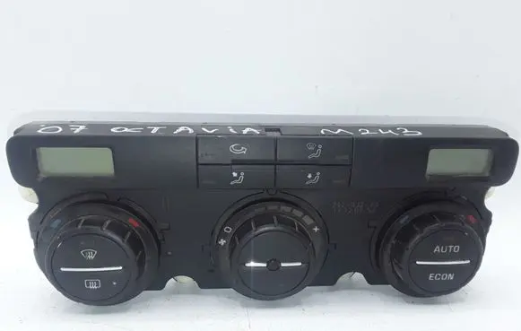 Skoda Octavia Mk2 (1Z) Climate control unit 1Z0907044AB 5HB00873245 74793270