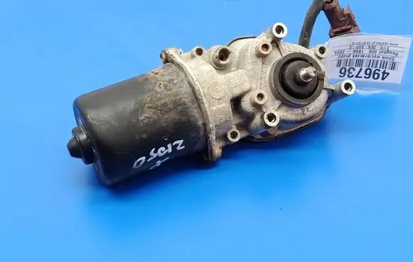 Front wiper linkage and motor