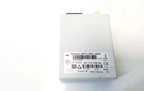Toyota Proace Auxiliary heating control unit/module 9811370680