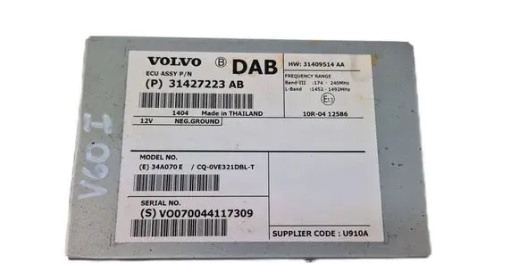 Volvo V60 Antenna control unit 31409514 31427223AB V0070044117309