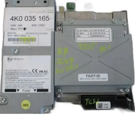 Audi A7 S7 4G Trunk lid opening control unit 4K0035165
