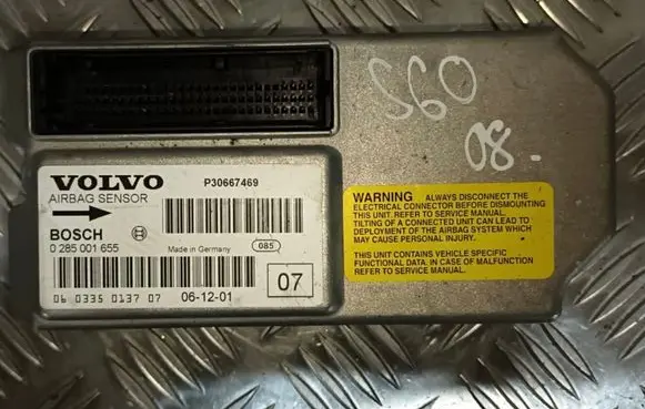 Volvo S60 Airbag control unit/module 0285001655 P30667469