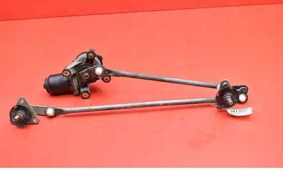 Front wiper linkage and motor