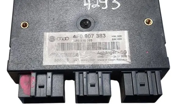 Audi A6 S6 C6 4F Tow bar trailer control unit/module 4F0907383 4F0910383
